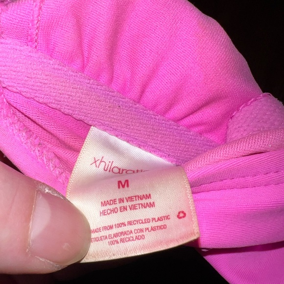 LAST CALL Xhilaration Swim Pink Bandeau Bikini Top Size M - Picture 7 of 8